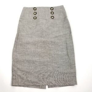 B-wear Byer‎ California Gray Career Skirt